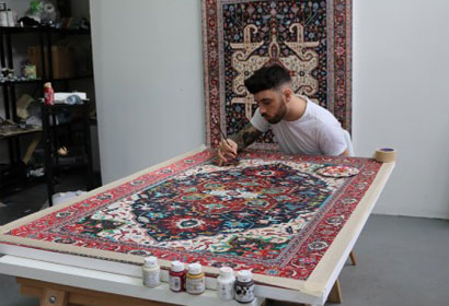 رنگبرداری و رنگرزی فرش